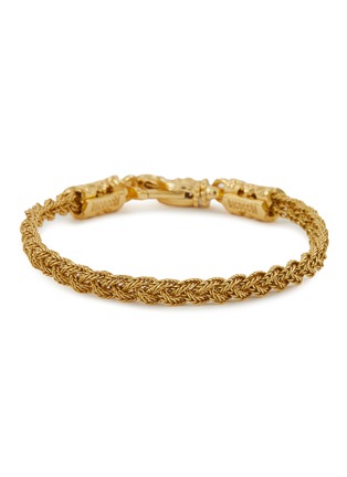 Main View - Click To Enlarge - EMANUELE BICOCCHI - 24K GOLD PLATED STERLING SILVER THIN BRAIDED BRACELET