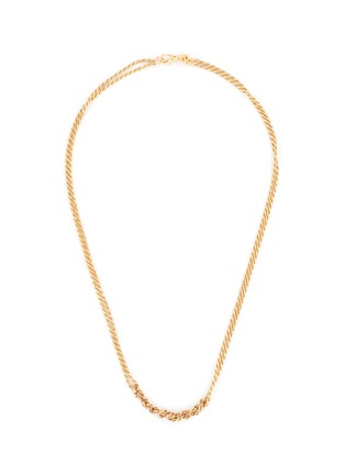 Main View - Click To Enlarge - EMANUELE BICOCCHI - 24K Gold-Plated Sterling Silver Crocheted Chain Necklace