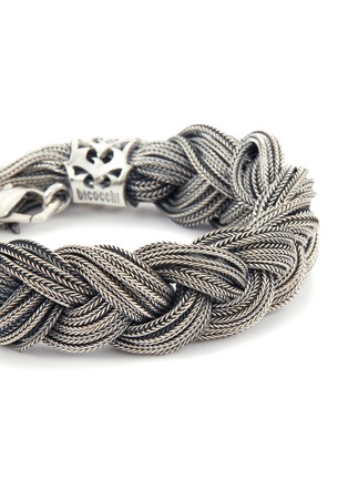 Detail View - Click To Enlarge - EMANUELE BICOCCHI - STERLING SILVER HEAVY BRAIDED BRACELET