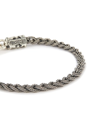 Detail View - Click To Enlarge - EMANUELE BICOCCHI - Sterling Silver Thin Braided Chain Bracelet