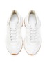 MAISON MARGIELA - ‘50/50’ Low Top Lace Up Nylon Leather Sneakers