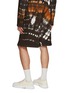 Back View - Click To Enlarge - JIL SANDER - LOGO PATCH TIE DYE ELASTICATED DRAWSTRING WAISTBAND SHORTS