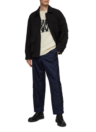 Figure View - Click To Enlarge - JIL SANDER - FULLY LINED TWO PATCH POCKETS RECYCLED NYLON TWILL PANTS