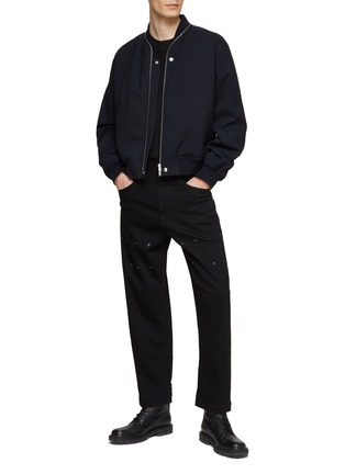 Figure View - Click To Enlarge - JIL SANDER - CLASSIC FRONT ZIP BOMBER JACKET