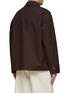 Back View - Click To Enlarge - JIL SANDER - LONG SLEEVE WASHED TEXTURED COTTON JACKET