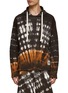 Main View - Click To Enlarge - JIL SANDER - LOGO PATCH TIE DYE DRAWSTRING HOODIE