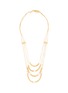 Main View - Click To Enlarge - JOANNA LAURA CONSTANTINE - Pearl Twisted Wire Multi Chain Brass Necklace