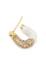 Detail View - Click To Enlarge - JOANNA LAURA CONSTANTINE - Cubic Zirconia Enamelled Brass Mini Hoop Earrings