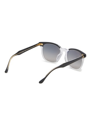 Figure View - Click To Enlarge - RAY-BAN - ACETATE BLACK TRANSPARENT SQUARE FRAME GRADIENT GREY LENS SUNGLASSES