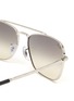 RAY-BAN - Gradient Grey Lens Metal Square Sunglasses