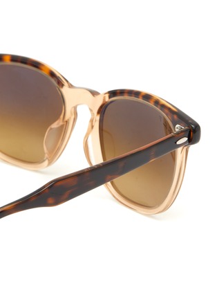 Detail View - Click To Enlarge - RAY-BAN - ACETATE TORTOISE TRANSPARENT SQUARE FRAME GRADIENT BROWN LENS SUNGLASSES