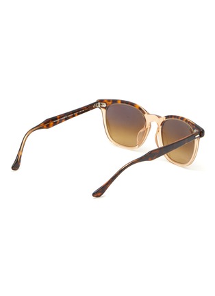 Figure View - Click To Enlarge - RAY-BAN - ACETATE TORTOISE TRANSPARENT SQUARE FRAME GRADIENT BROWN LENS SUNGLASSES