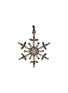 Main View - Click To Enlarge - SHISHI - Rhinestone Embellished Rusty Effect Metal Snowflake Ornament — Brown