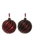 Main View - Click To Enlarge - SHISHI - GLITTER WHIRL GLASS BALL ORNAMENT — RED