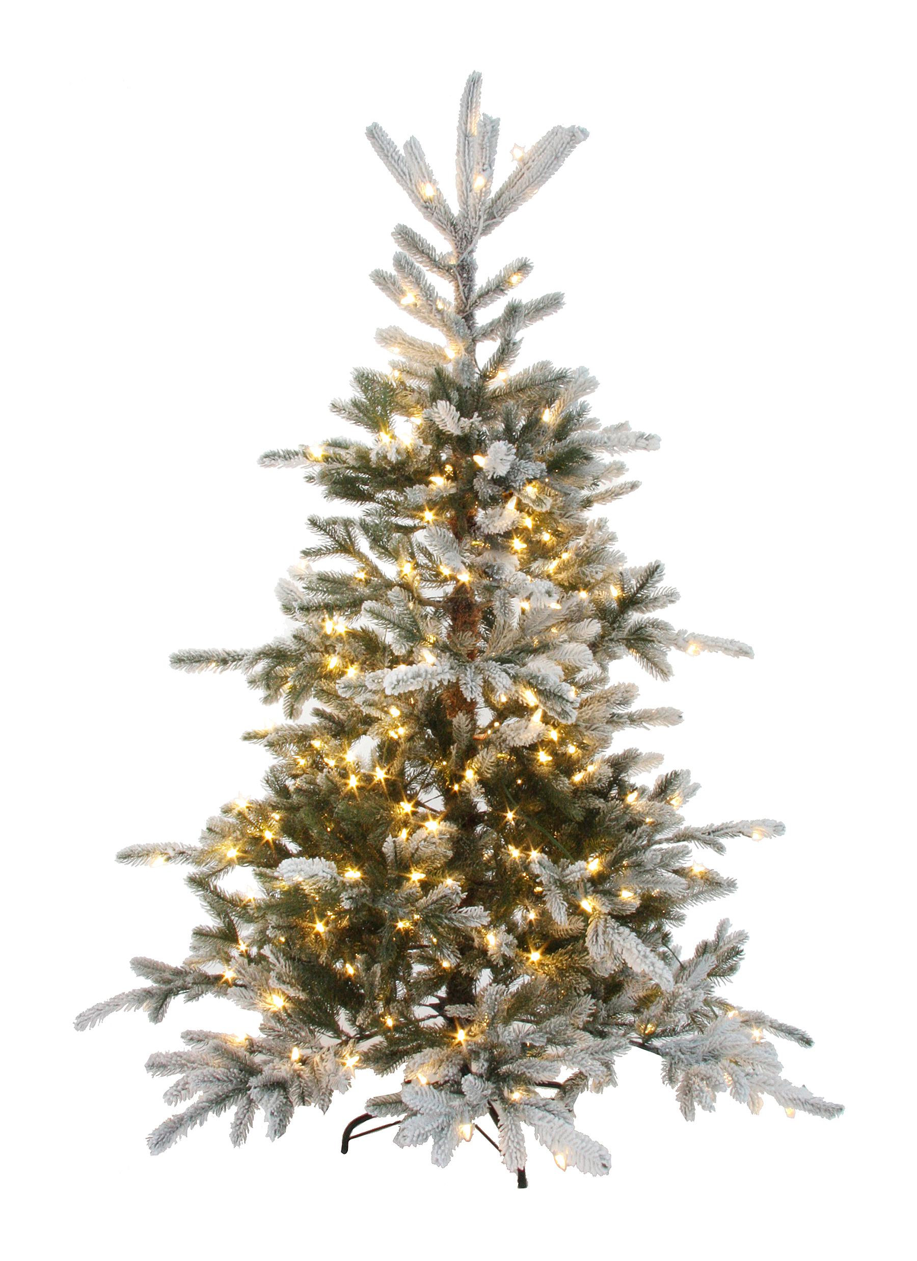 DECORATIVE SNOW-COVERED LED LIGHTS FIR CHRISTMAS TREE
