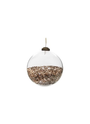 Main View - Click To Enlarge - SHISHI - GLITTER GLASS BALL ORNAMENT — CLEAR/GOLD