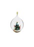 Main View - Click To Enlarge - SHISHI - CHRISTMAS TREE AND KIDS GLASS DROP ORNAMENT — CLEAR/MULTICOLOUR
