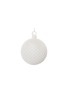 SHISHI SUGARED GLASS BALL ORNAMENT — WHITE