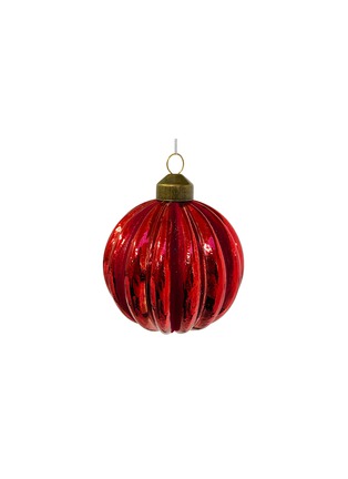 Main View - Click To Enlarge - SHISHI - VELVET LINED GLASS BALL ORNAMENT — RED