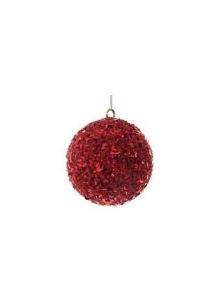 Main View - Click To Enlarge - SHISHI - BEADED SEQUIN BALL ORNAMENT — RED