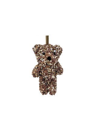 Main View - Click To Enlarge - SHISHI - Glittered Bead Bear Ornament — Pink