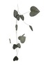 SHISHI GLITTER VELVET HEART GARLAND — GREY