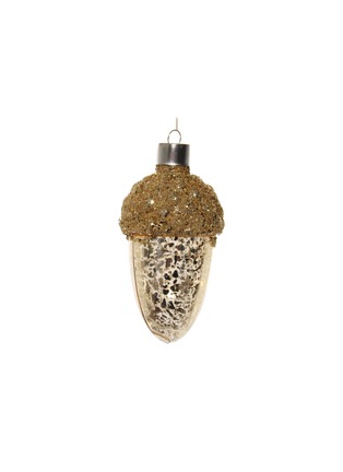 Main View - Click To Enlarge - SHISHI - Antique Glittered Pinecone Glass Ornament — Gold