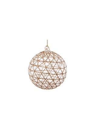 Main View - Click To Enlarge - SHISHI - GLITTER NET GLASS BALL ORNAMENT — CLEAR/GOLD