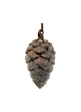 Main View - Click To Enlarge - SHISHI - GLITTER GLASS PINECONE — BROWN