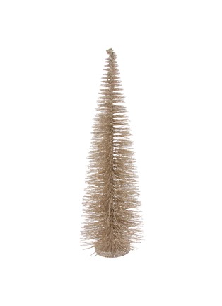 Main View - Click To Enlarge - SHISHI - Glittered Tree Table Decoration — Champagne