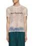 Main View - Click To Enlarge - DOUBLET - SKELETON SLOGAN PRINT SEE THROUGH T-SHIRT