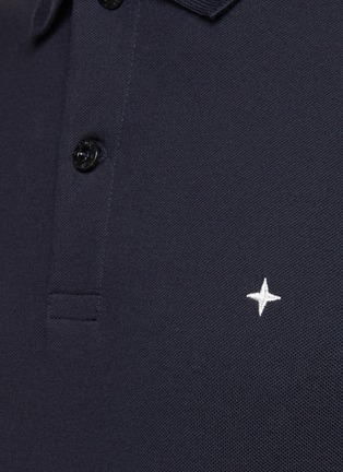 - STONE ISLAND - Compass Chest Logo Cotton Blend Polo Shirt