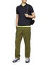 Figure View - Click To Enlarge - STONE ISLAND - Compass Chest Logo Cotton Blend Polo Shirt