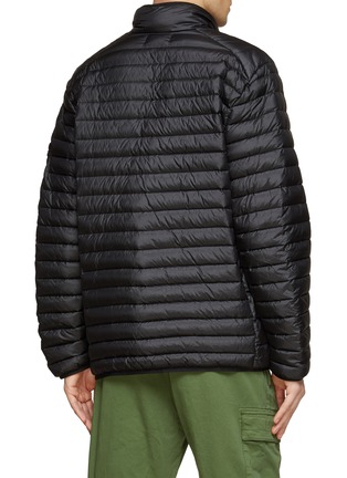 Back View - Click To Enlarge - STONE ISLAND - Logo Badge High Neck Lightweight Down Jacket