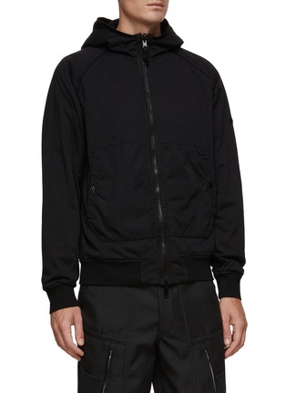 Detail View - Click To Enlarge - STONE ISLAND - POLARTEC ALPHA REVERSIBLE HOODED JACKET