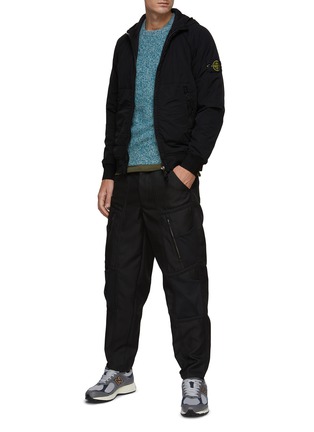 Figure View - Click To Enlarge - STONE ISLAND - POLARTEC ALPHA REVERSIBLE HOODED JACKET