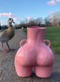 Detail View - Click To Enlarge - ANISSA KERMICHE - LOVE HANDLES CERAMIC VASE — PINK