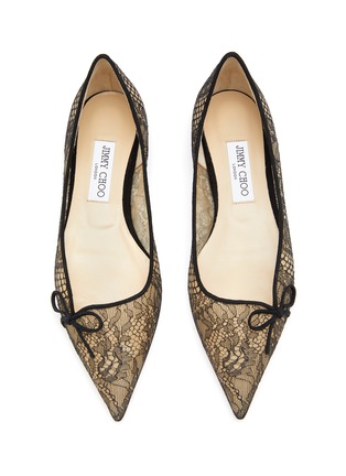 Detail View - Click To Enlarge - JIMMY CHOO - ‘CIBELLE' METALLIC SUMMER LACE SKIMMER SHOES
