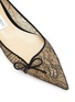 Detail View - Click To Enlarge - JIMMY CHOO - ‘CIBELLE' METALLIC SUMMER LACE SKIMMER SHOES