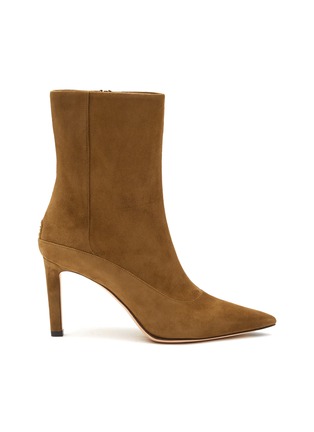 Main View - Click To Enlarge - JIMMY CHOO - ‘Mavie’ Suede Point Toe Heeled Boots