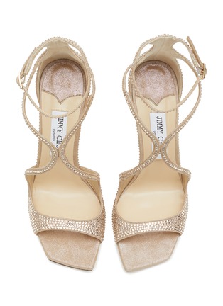 Detail View - Click To Enlarge - JIMMY CHOO - ‘95 AZIA’ SUEDE SANDALS