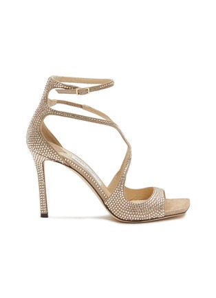 Main View - Click To Enlarge - JIMMY CHOO - ‘95 AZIA’ SUEDE SANDALS