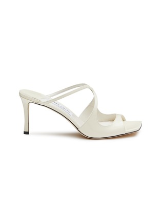 Main View - Click To Enlarge - JIMMY CHOO - ‘75 ANISE' PATENT LEATHER SANDALS