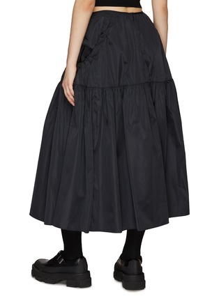Back View - Click To Enlarge - CECILIE BAHNSEN - GATHERED POCKET DETAIL PANELLED MIDI SKIRT