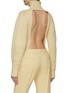 Back View - Click To Enlarge - JIL SANDER - CHUNKY HIGH NECK BACKLESS MERINO WOOL KNIT SWEATER