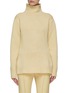 Main View - Click To Enlarge - JIL SANDER - CHUNKY HIGH NECK BACKLESS MERINO WOOL KNIT SWEATER