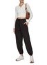 Figure View - Click To Enlarge - LOEWE - LONG SLEEVE V-NECK CROPPED CARDIGAN