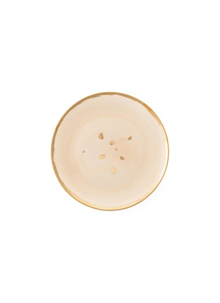 Main View - Click To Enlarge - CORALLA MAIURI - MICHELANGELO GOLD PLATED RIM DESSERT COUPE PLATE