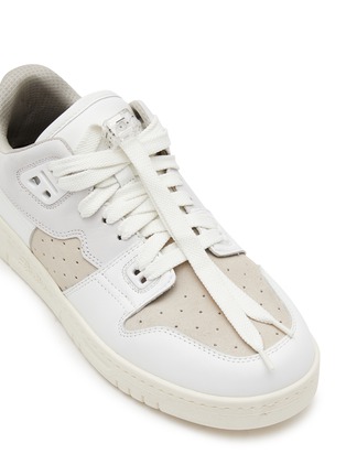 Detail View - Click To Enlarge - ACNE STUDIOS - FLAT LOW TOP TOGGLE LACE LEATHER SNEAKERS