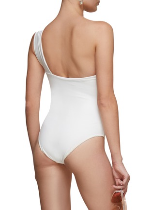 Back View - Click To Enlarge - HAIGHT - ‘MARIA’ ONE SHOULDER CREPE SWIMSUIT